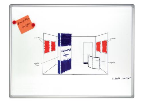 Franken Whiteboard für Wandschienen-System, Höhe x Breite 1000 x 1500 mm