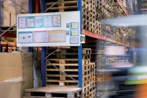 Franken Whiteboard für Wandschienen-System, Höhe x Breite 1000 x 1500 mm