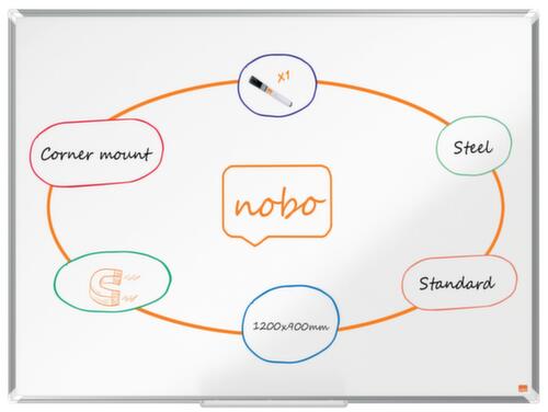 nobo Whiteboard Premium Plus, Höhe x Breite 900 x 1200 mm