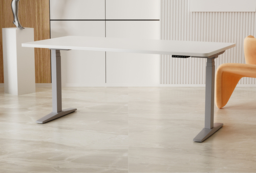 UDOBĂR Elektrisch höhenverstellbarer Schreibtisch mit T-FuĂgestell