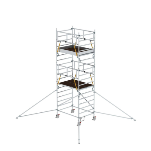 Rollgerüst SG 1,35 x 1,80 m mit Ausleger & Doppel-Plattform Plattformhöhe 4,47 m