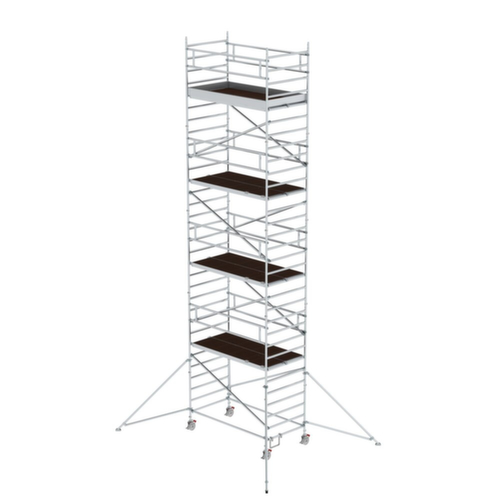Rollgerüst 1,35 x 2,45 m mit Ausleger & Doppel-Plattform Plattformhöhe 8,39 m