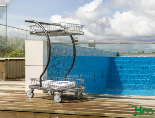 Kongamek Etagenwagen, Traglast 120 kg, 2 Etagen