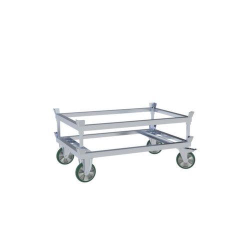 Paletten-Fahrgestell, Traglast 2000 kg, Ladeflächenlänge 1200 mm