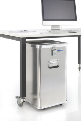 Gmöhling Akten-Entsorgungsbehälter G®-DOCU für unter den Schreibtisch, Inhalt 80 l