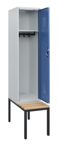 C+P Spind Evolo PLUS mit Sitzbank, Abteilbreite 400 mm