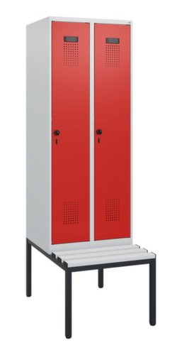 C+P Spind Evolo PLUS mit Sitzbank, Abteilbreite 300 mm