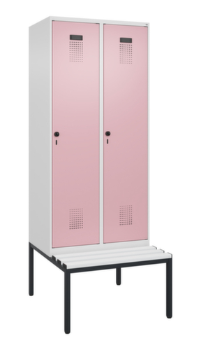 C+P Spind Evolo PLUS mit Sitzbank, Abteilbreite 400 mm