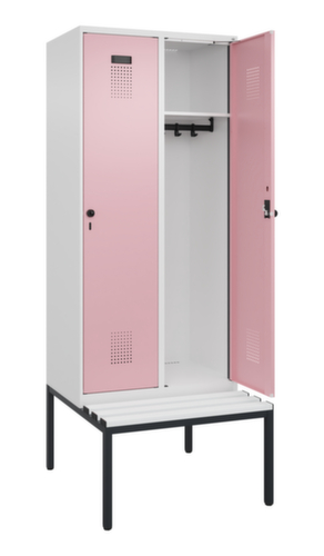 C+P Spind Evolo PLUS mit Sitzbank, Abteilbreite 400 mm