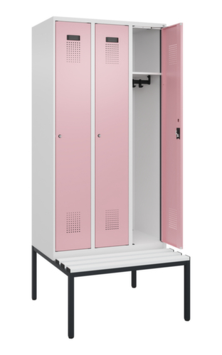 C+P Spind Evolo PLUS mit Sitzbank, Abteilbreite 300 mm