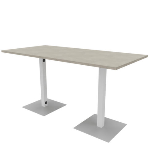 Quadrifoglio Stehtisch Greko für Besprechungen, Höhe x Breite x Tiefe 1070 x 2100 x 1000 mm, Platte Beton