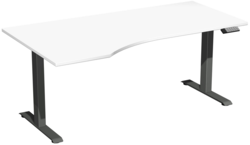 Gera Elektrisch höhenverstellbarer Freiform-Schreibtisch Elevate Basic mit T-Fußgestell
