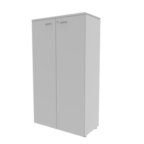 Quadrifoglio Büroschrank Practika, 4 Ordnerhöhen, weiß/grau