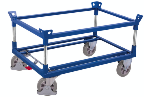 VARIOfit Paletten-Fahrgestell mit Kranösen, Traglast 1200 kg, Ladeflächenlänge 1200 mm