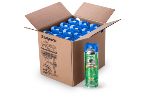 a.m.p.e.r.e. Markierfarbe Universal Marker für die Forstwirtschaft, blau fluo