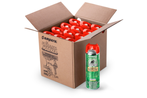 a.m.p.e.r.e. Markierfarbe Universal Marker für die Forstwirtschaft, rot