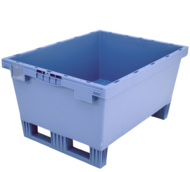BITO Großvolumen-Mehrwegbehälter mit Doppelboden + Kufen, Inhalt 114 l