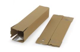 Langer Faltkarton QUATTROPACK mit Selbstklebeverschluss, 1-wellig, 860 x 105 x 105 mm