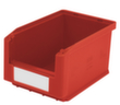 BITO Sichtlagerkasten hoch belastbar, rot, Tiefe 230 mm, Polypropylen