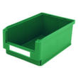 BITO Sichtlagerkasten hoch belastbar, grün, Tiefe 500 mm, Polypropylen
