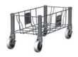 Rubbermaid Rollwagen Slim JimÂź fĂŒr Wertstoffsammler, fĂŒr 60 - 87 l BehĂ€lter, Edelstahl