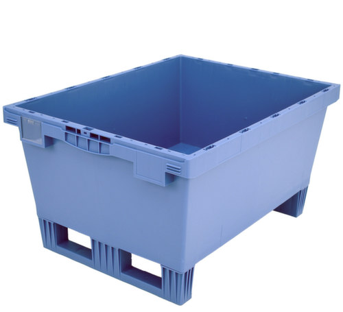 BITO Conteneur consigné de grand volume à fond nervuré + patins, capacité 114 l