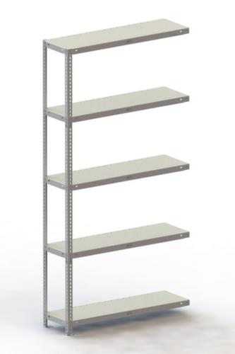 META Rayonnage à boulonner FIX élément suivant, 5 tablettes, RAL7035 gris clair