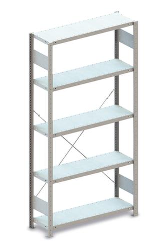 META système d'étagères sans vis CLIP, hauteur x largeur x profondeur 2000 x 806 x 336 mm, 5 tablettes