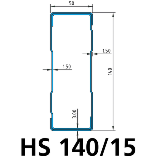 META Traverses longitudinales pour rayonnage à palettes