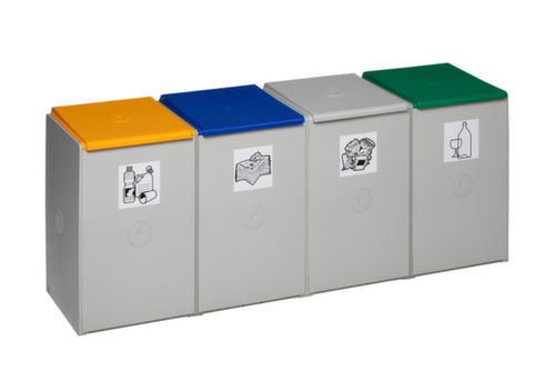 VAR Caisson de tri sélectif, 4 x 60 l