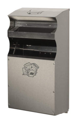 Cendrier poubelle avec toit de protection