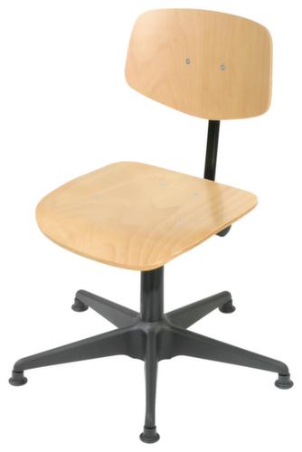 Siège d'atelier avec dossier à hauteur réglable