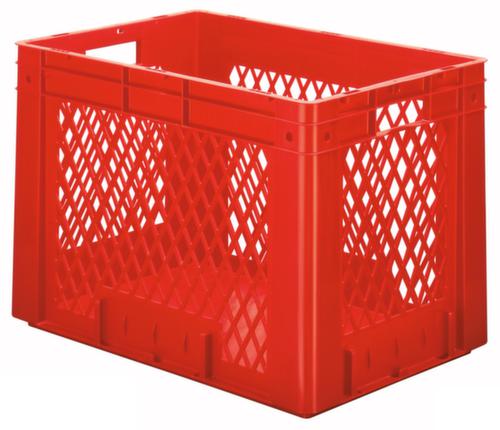 Bac gerbable norme Europe, rouge, capacité 80 l