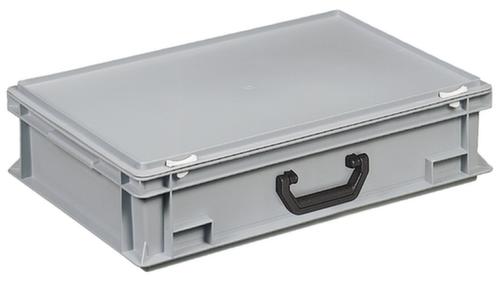 Mallette de rangement et de stockage norme européenne, gris, HxLxl 165x600x400 mm