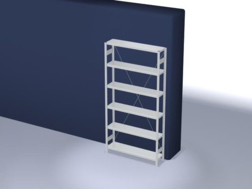 hofe Système de rayonnages sans vis dans une construction mi-lourde, hauteur x largeur x profondeur 2500 x 1360 x 335 mm, 6 tablettes