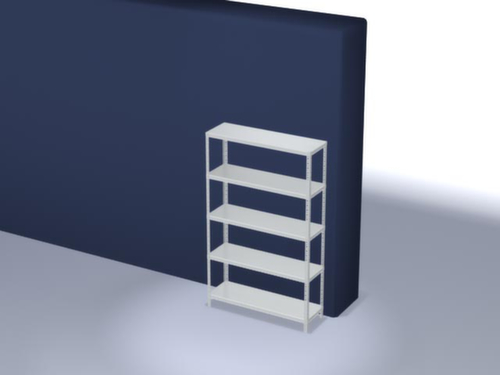 hofe Etagère à visser, 5 tablettes, RAL7035 gris clair