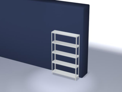 hofe Etagère à visser, 5 tablettes, RAL7035 gris clair