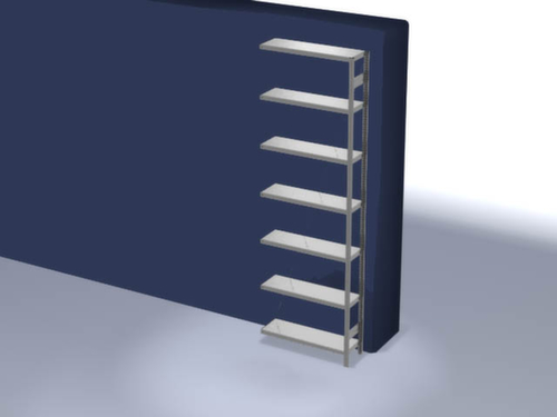 hofe Rayonnages enhofe treillis dans les constructions mi-lourdes, hauteur x largeur x profondeur 3000 x 1010 x 335 mm, 7 tablettes