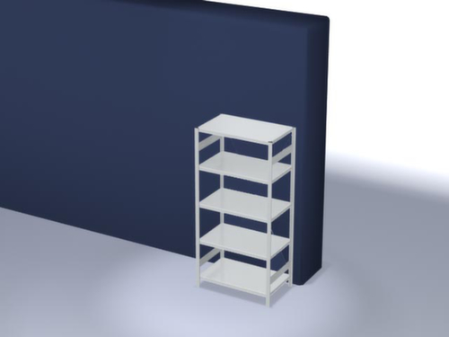 hofe Rayonnages enhofe treillis dans les constructions mi-lourdes, hauteur x largeur x profondeur 2000 x 1060 x 635 mm, 5 tablettes