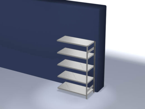 hofe Rayonnages enhofe treillis dans les constructions mi-lourdes, hauteur x largeur x profondeur 2000 x 1310 x 635 mm, 5 tablettes