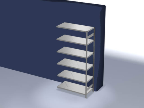 hofe Rayonnages en treillis dans la construction lourde, hauteur x largeur x profondeur 2500 x 1310 x 635 mm, 6 tablettes