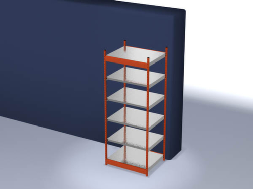 hofe Rayonnage sans boulons, hauteur x largeur x profondeur 2500 x 1060 x 800 mm, 6 tablettes