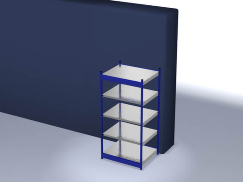 hofe Rayonnage sans boulons, hauteur x largeur x profondeur 2000 x 1060 x 800 mm, 5 tablettes