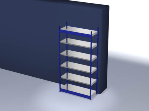 hofe Rayonnage sans boulons, hauteur x largeur x profondeur 2500 x 1360 x 500 mm, 6 tablettes