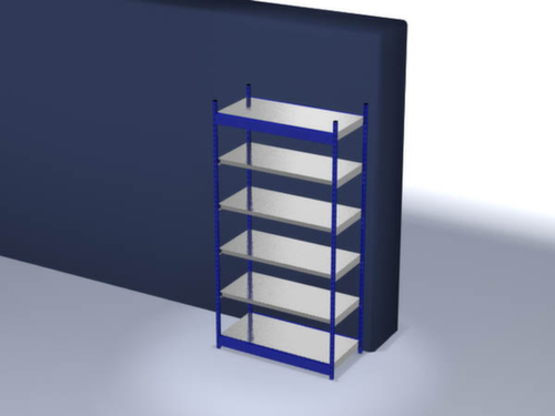 hofe Rayonnage sans boulons, hauteur x largeur x profondeur 2500 x 1360 x 600 mm, 6 tablettes