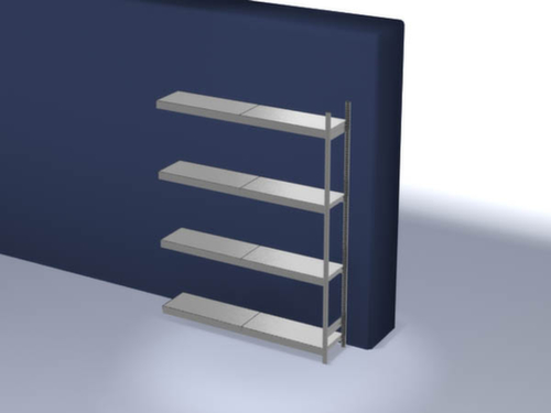 hofe Rayonnage grande largeur avec tablettes en acier