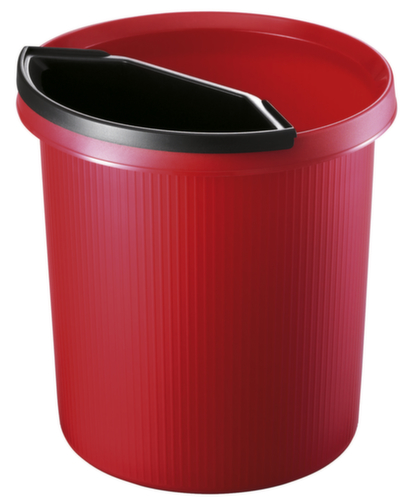 helit Encart sur les déchets pour corbeille à papier, noir