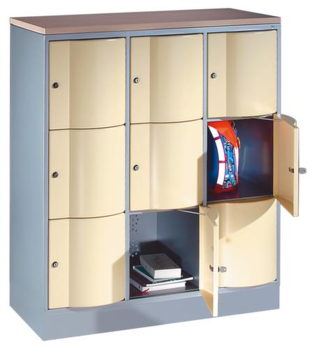 C+P armoire multicases Resisto, 9 compartiments