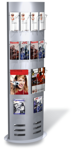 Pilier d'information double face, hauteur x largeur x profondeur 1650 x 600 x 320 mm