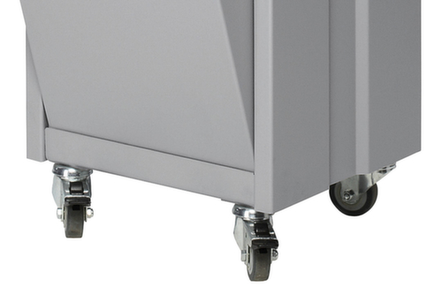 VAR 4 roulettes pivotantes pour poubelle cendrier